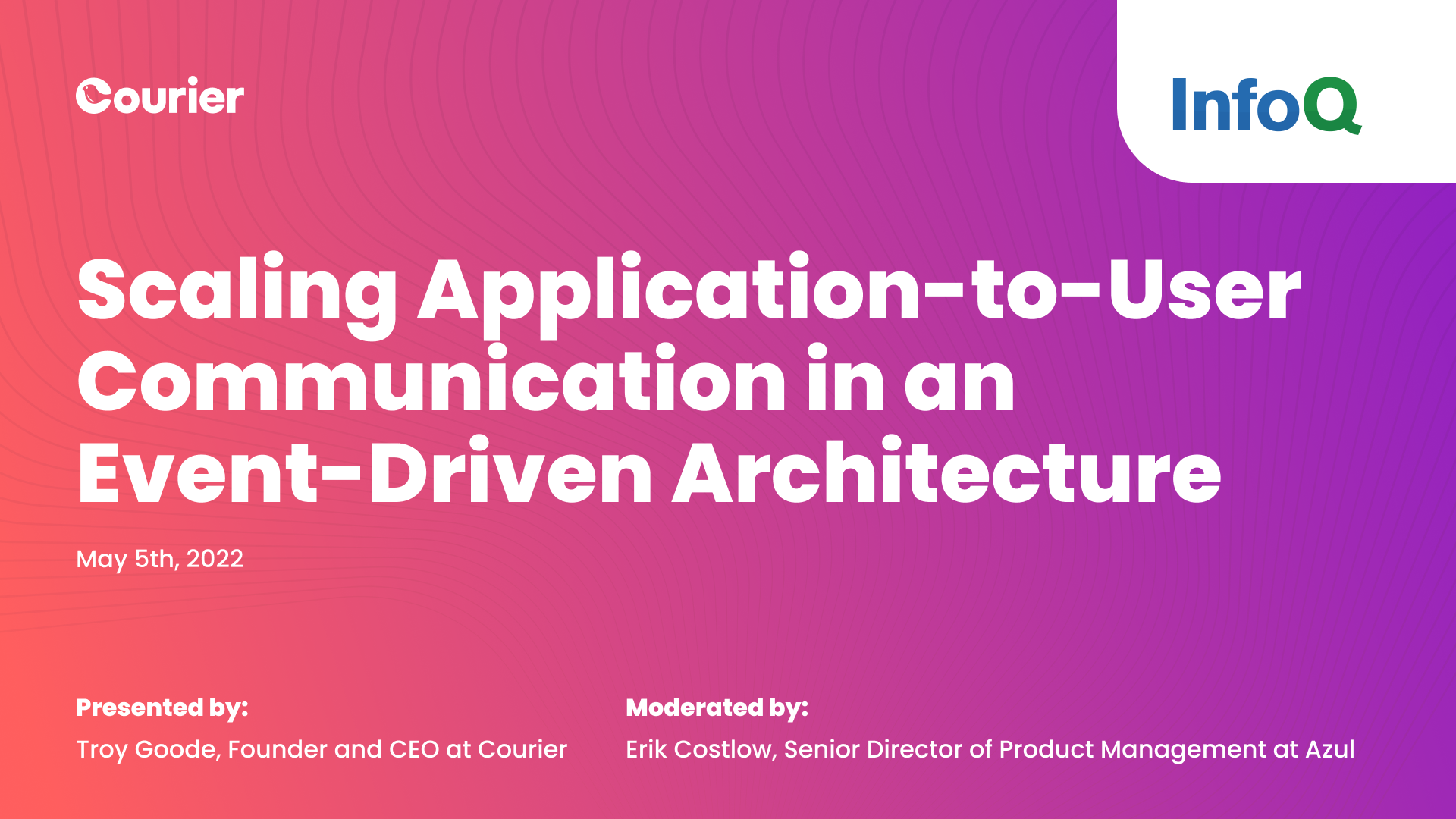 Cover of Scaling Application To User Communication In An Event Driven Architecture
