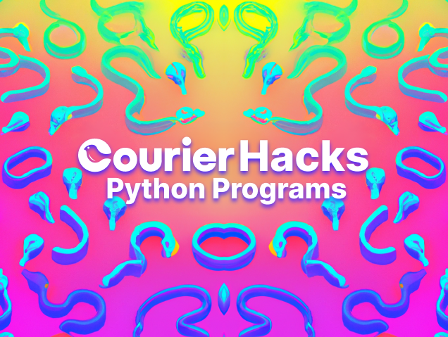 Cover image of Courier Hacks: Python Programs