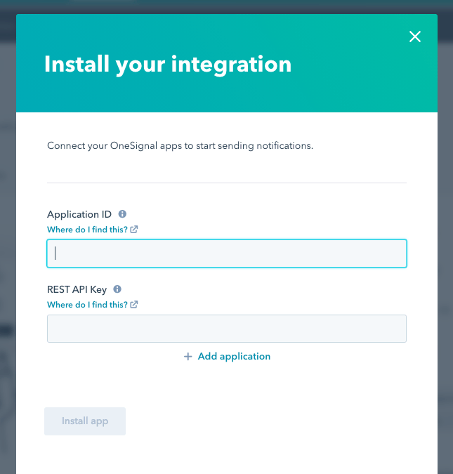 OneSignal Integration for HubSpot