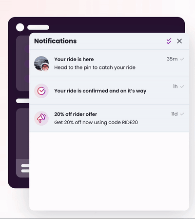 Courier Inbox for web and mobile, a complete notification center