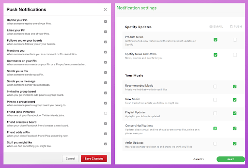 Construct a notification system design that scales
