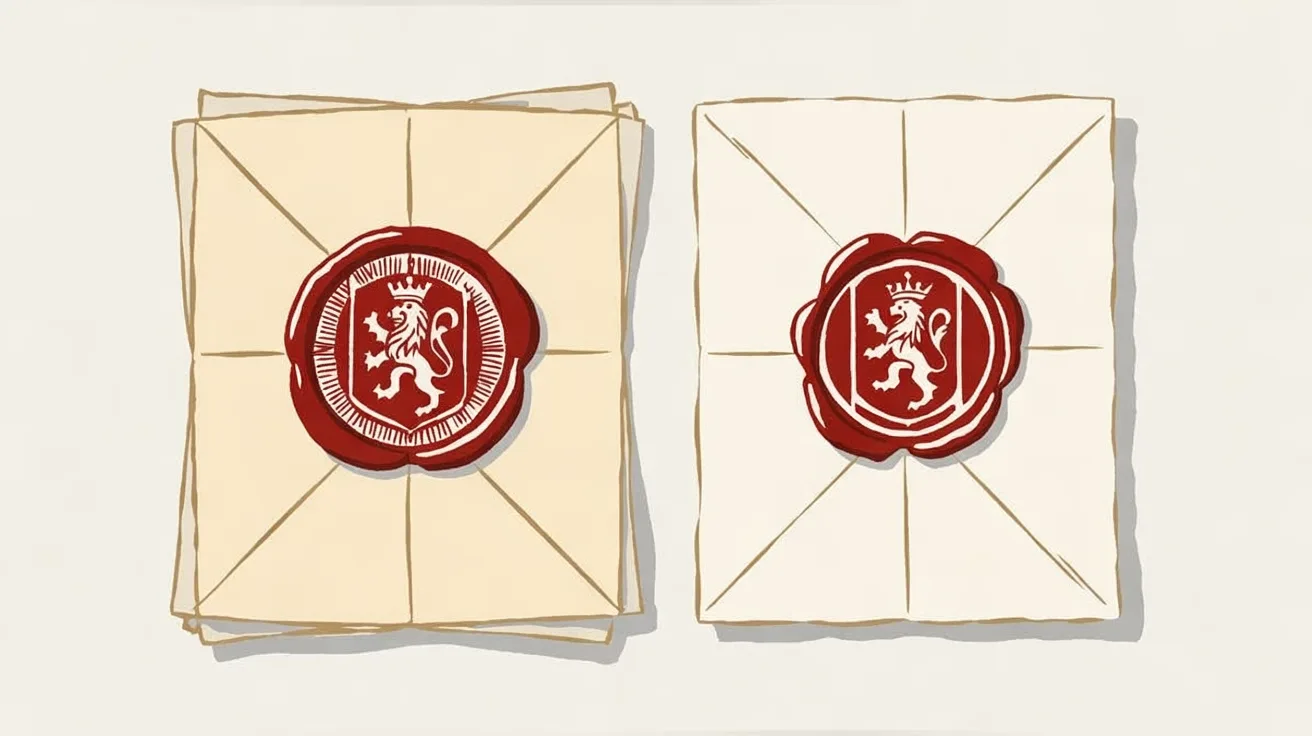 Email domain spoofing cover: forged wax seal