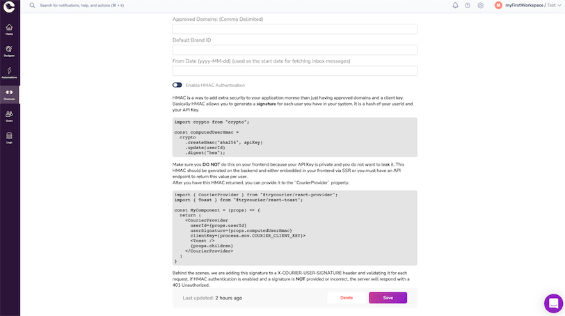 React In-App Notifications