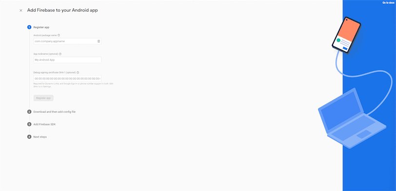 Add Firebase to Ionic Framework App