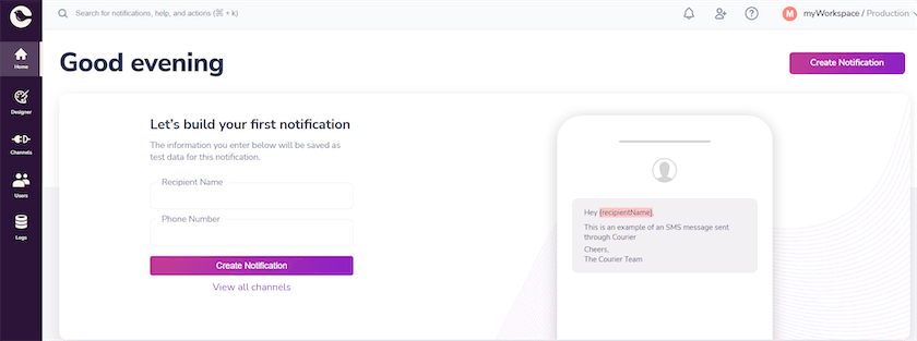 Send SMS Notification Using PHP