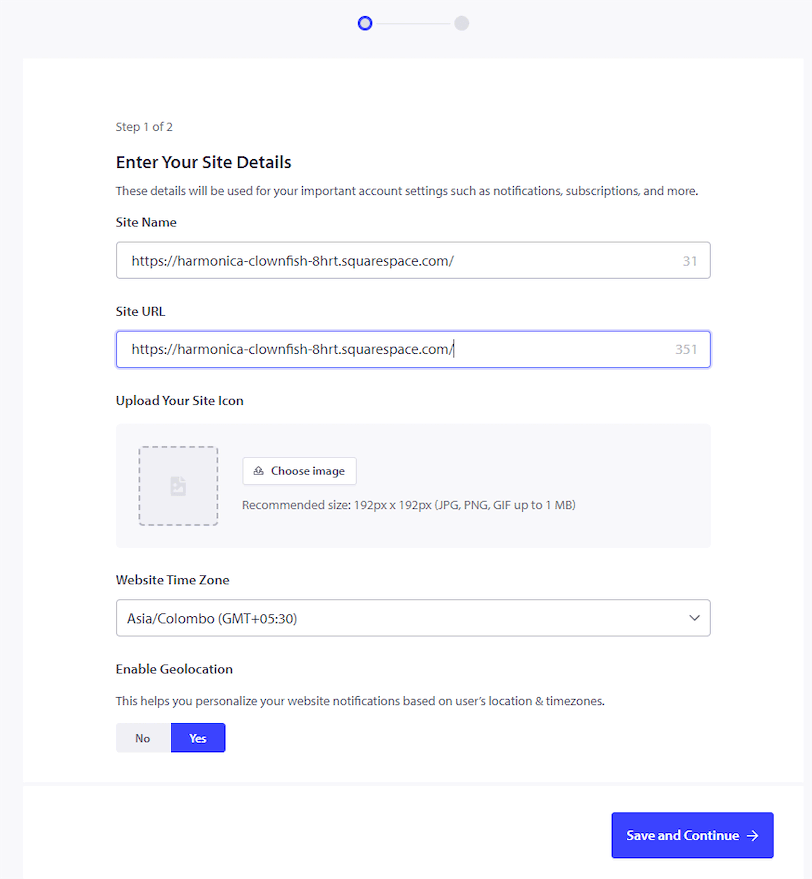 Squarespace Push Notifications Using PushEngage