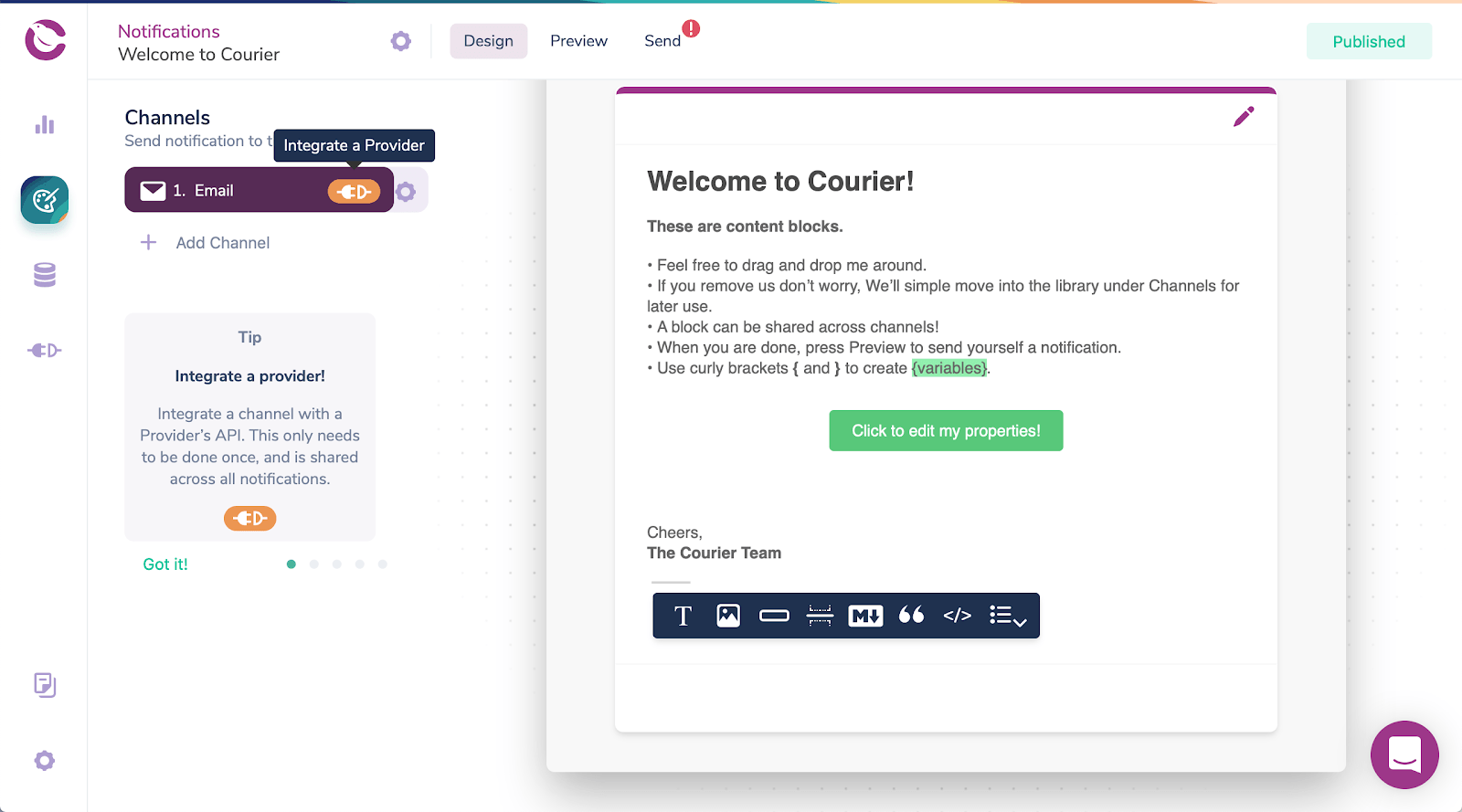 Welcome to Courier Ruby App