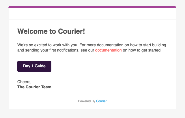 Welcome to Courier Email