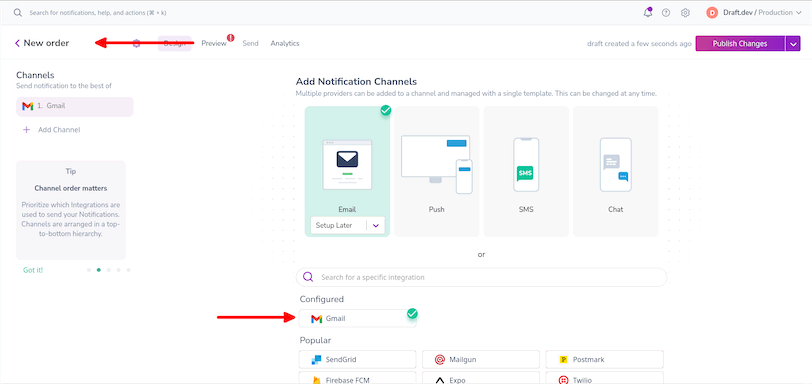 Magento New Email Notification