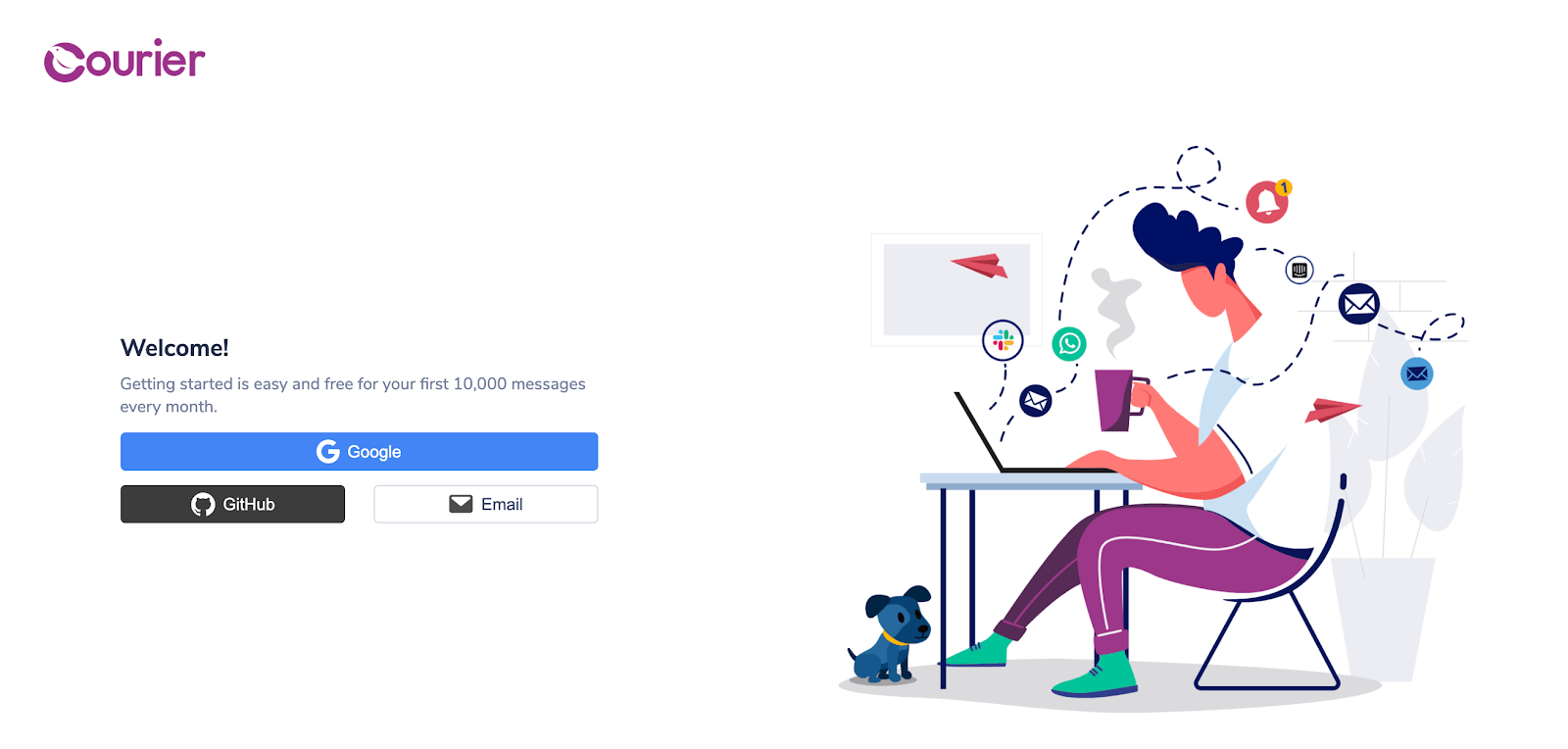 Courier Sign Up Ruby App