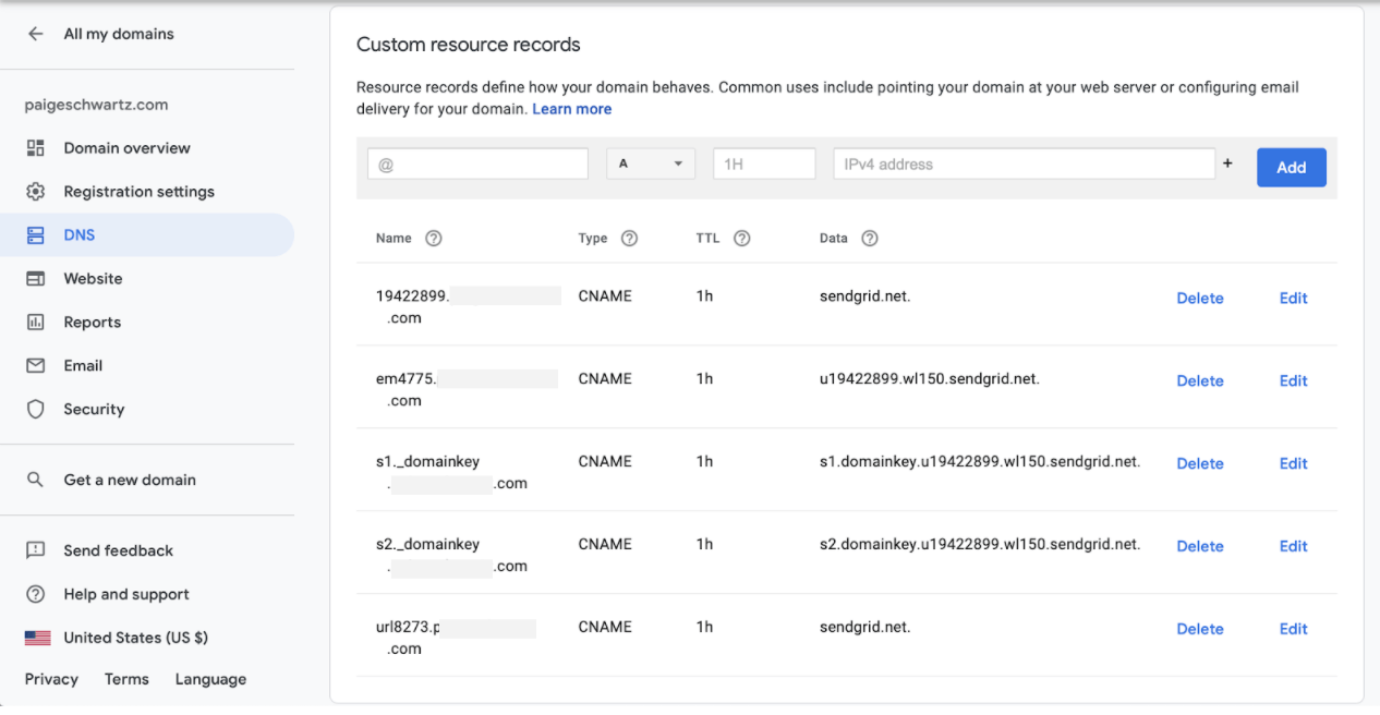 Add record to domain ruby app