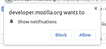 Notification request