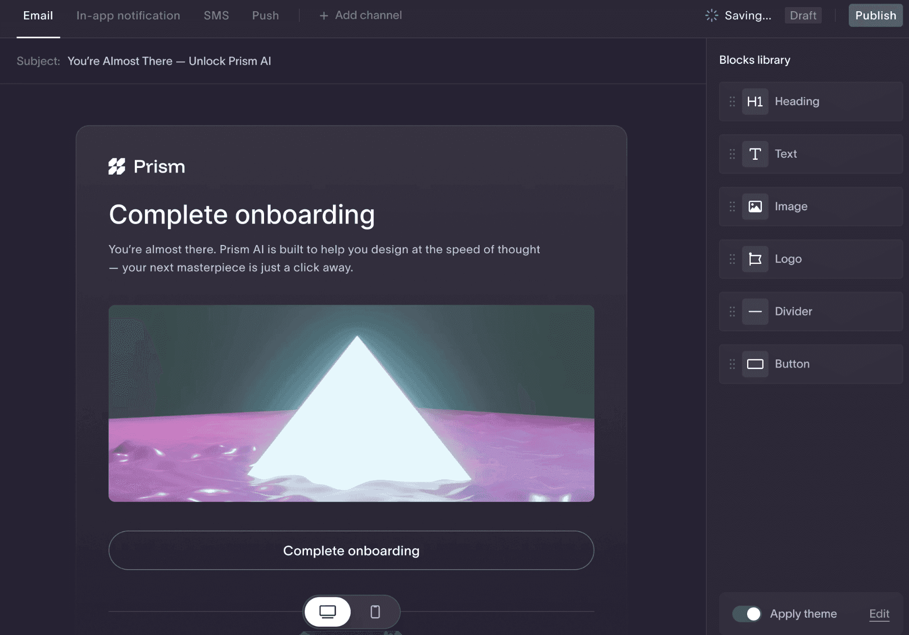 Courier Create Launch: Simplified Template & Brand Editing for Multi-Tenant Apps hero