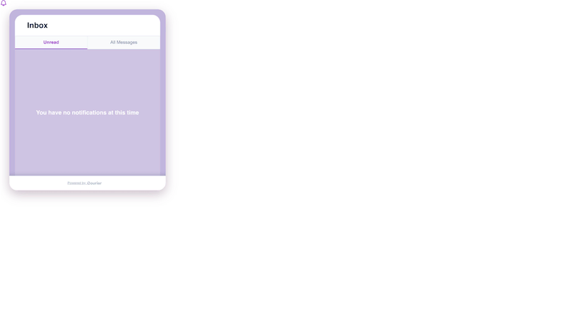 React Notifications Inbox