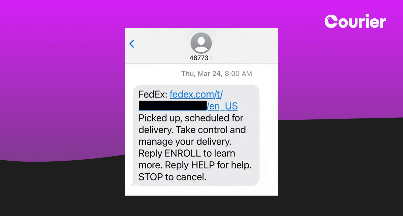 fedex sms