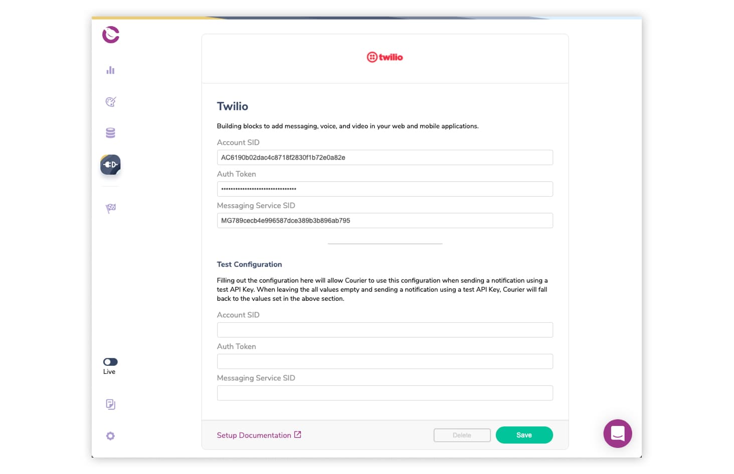 Twilio integration