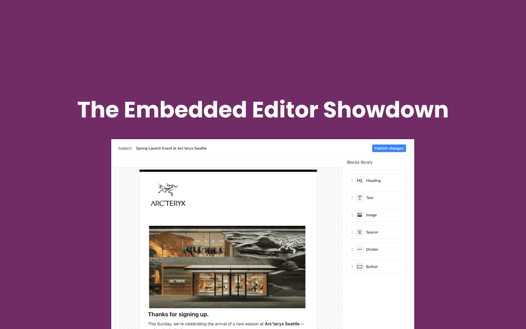 Embedded Editor Showdown