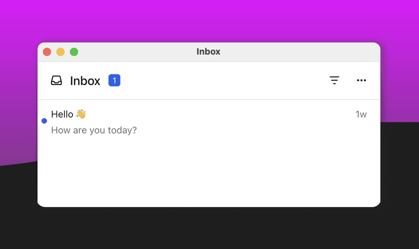 Inbox for web