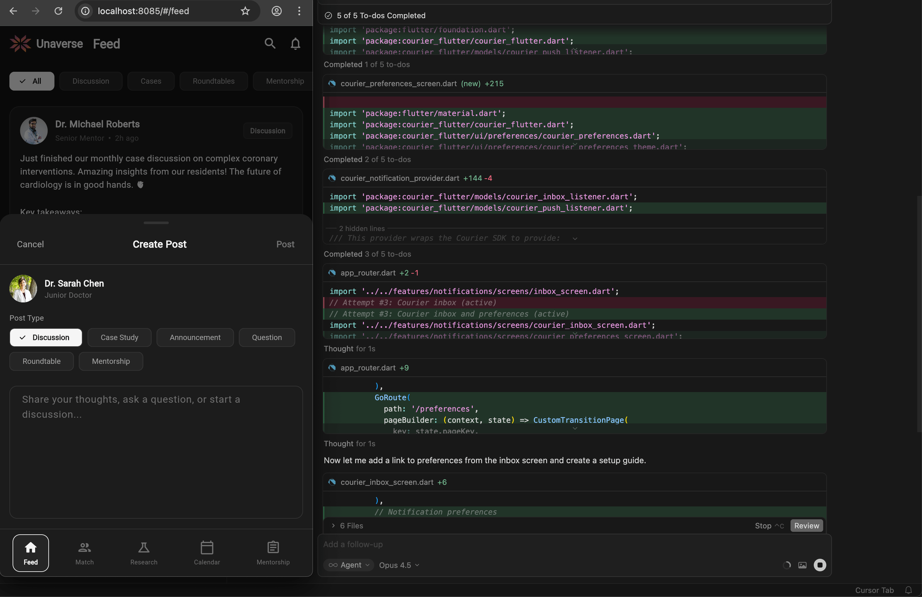 Cursor with Courier MCP