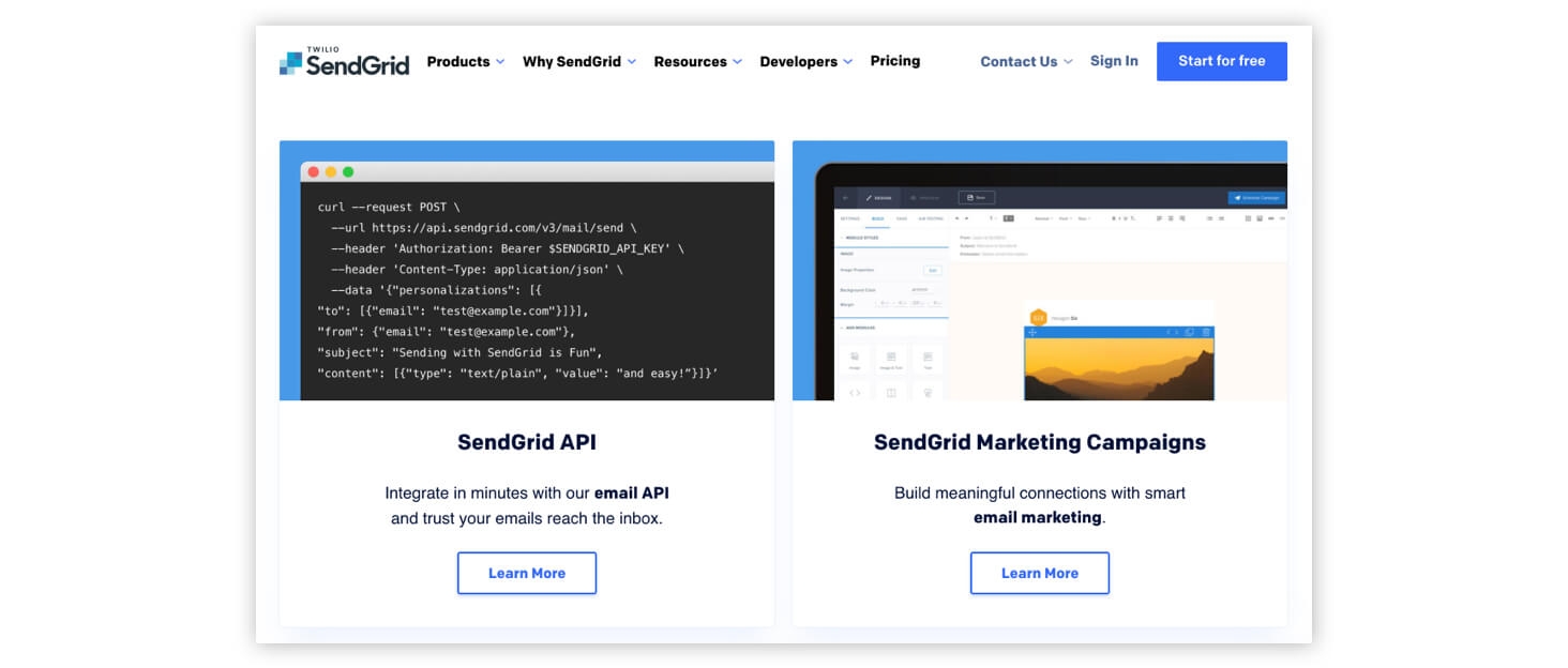 SendGrid-homepage