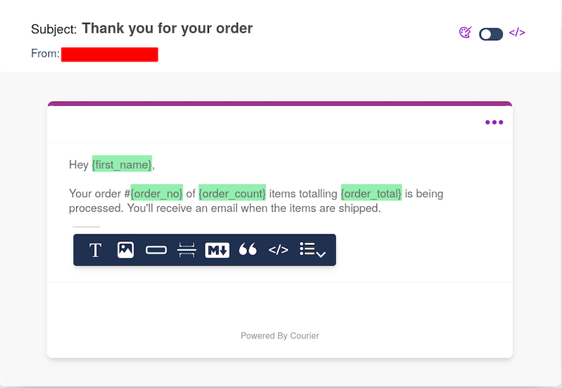 Magento Email Notification Design