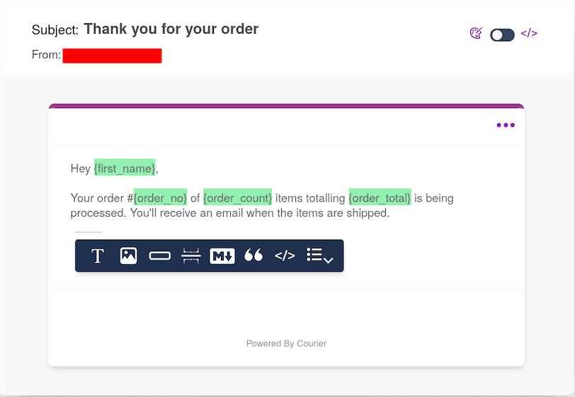 Magento Email Notification Design