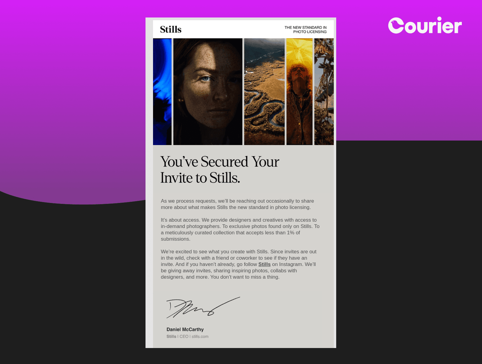 Stills Email
