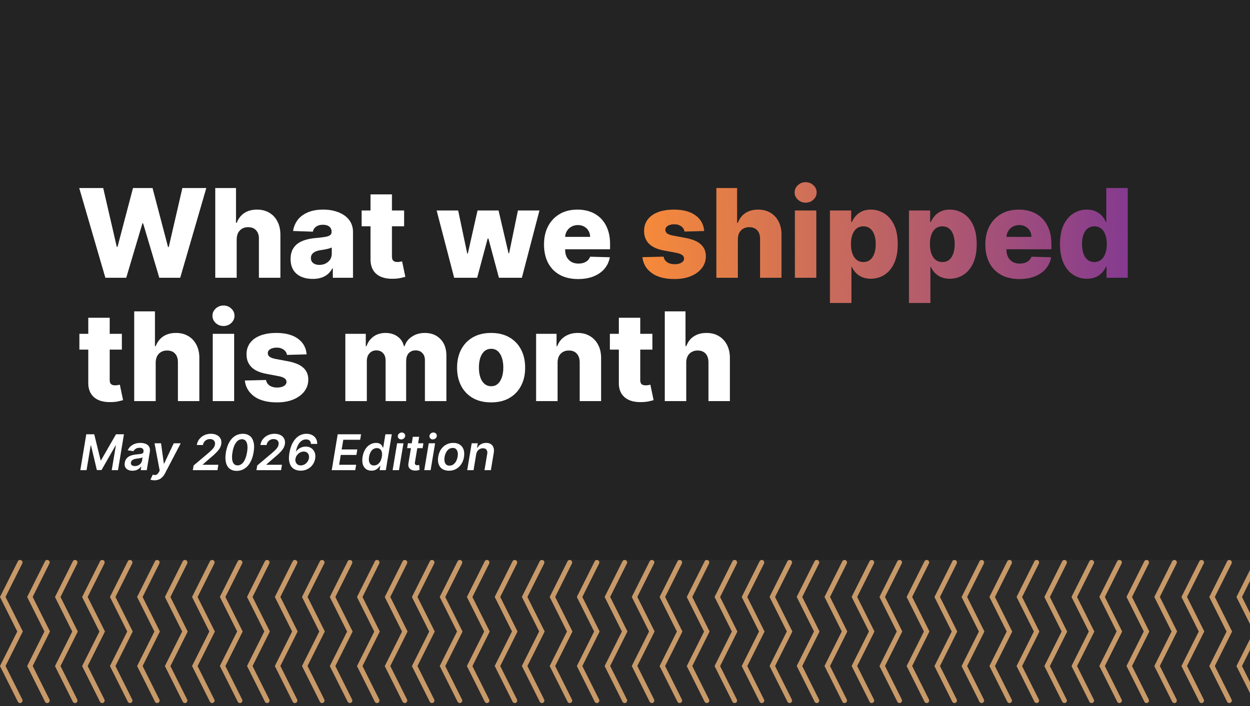 product updates May 2026