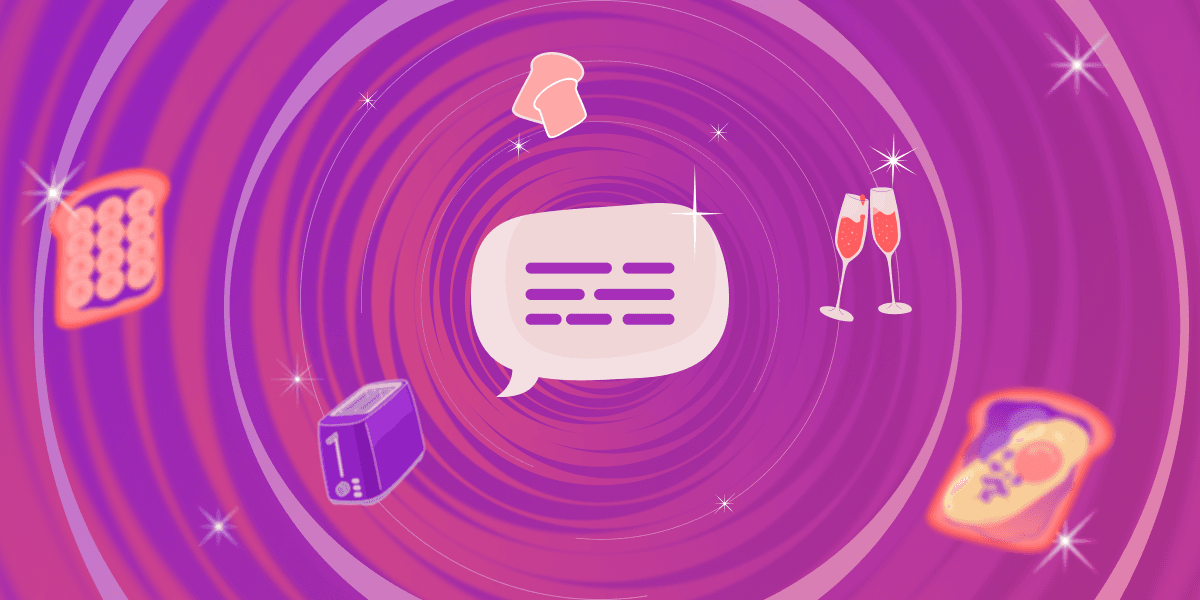 Toast messages, their use cases, and examples header