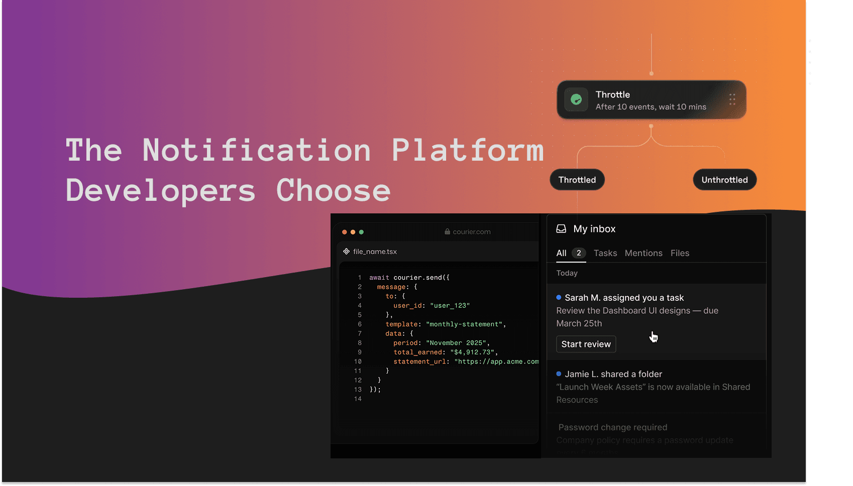 notification platform for developers