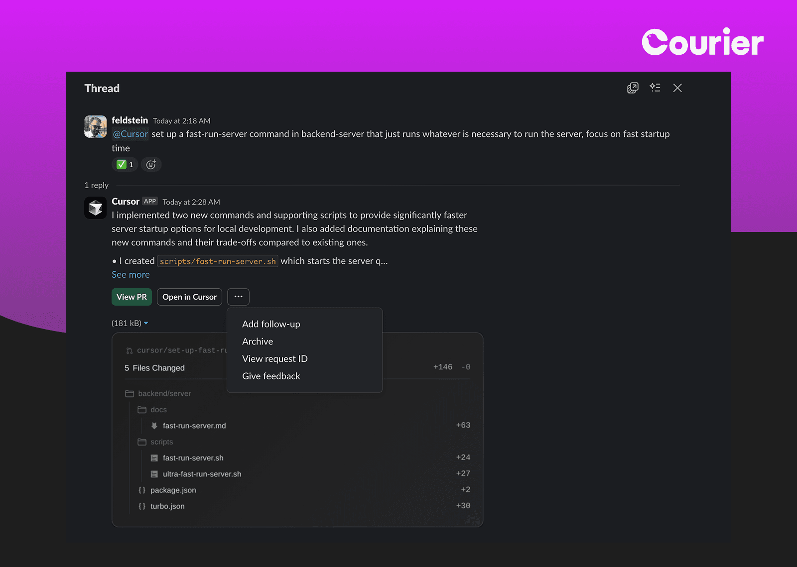 Cursor slack