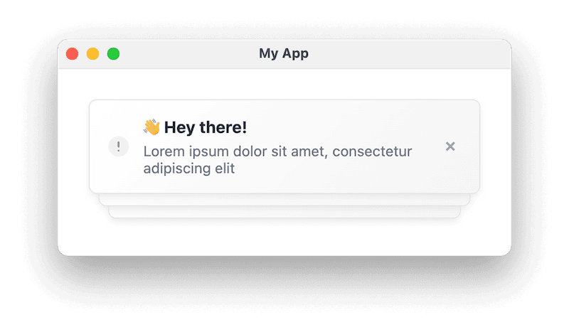 toast notifications