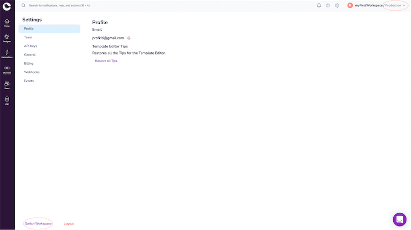 Courier React Push Notifications Environment Setup