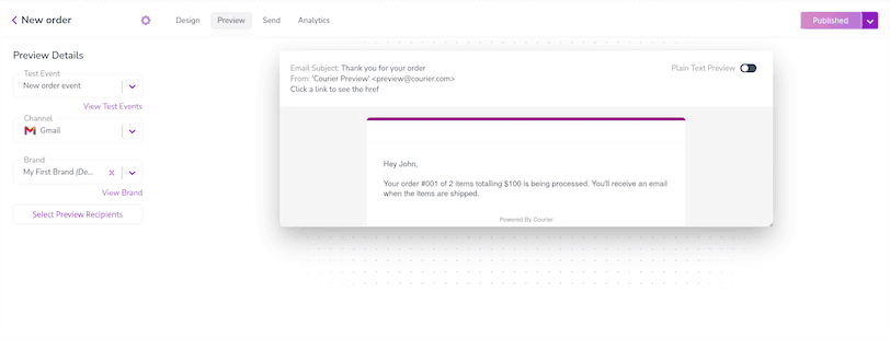 Magento Email Notification Preview
