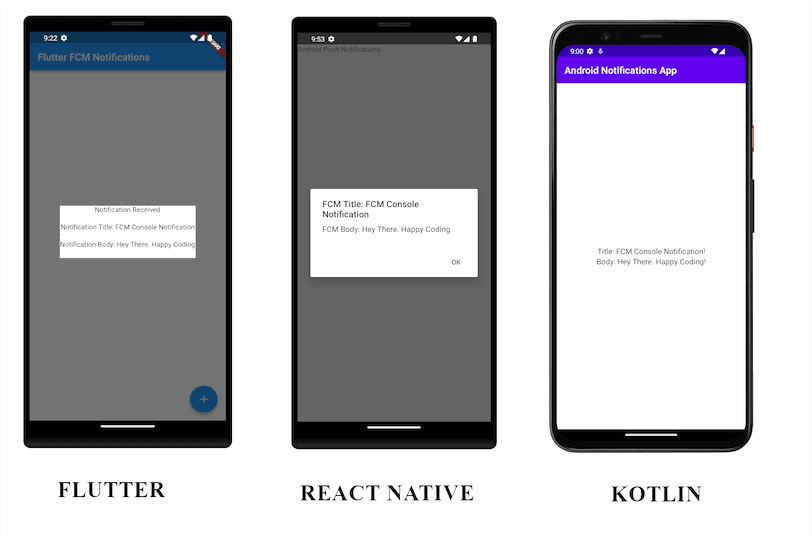 Android FCM Push Notification Example