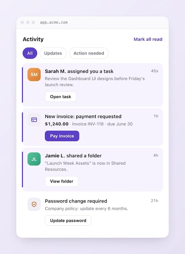 level-2- in app notification center extend the building blocks
