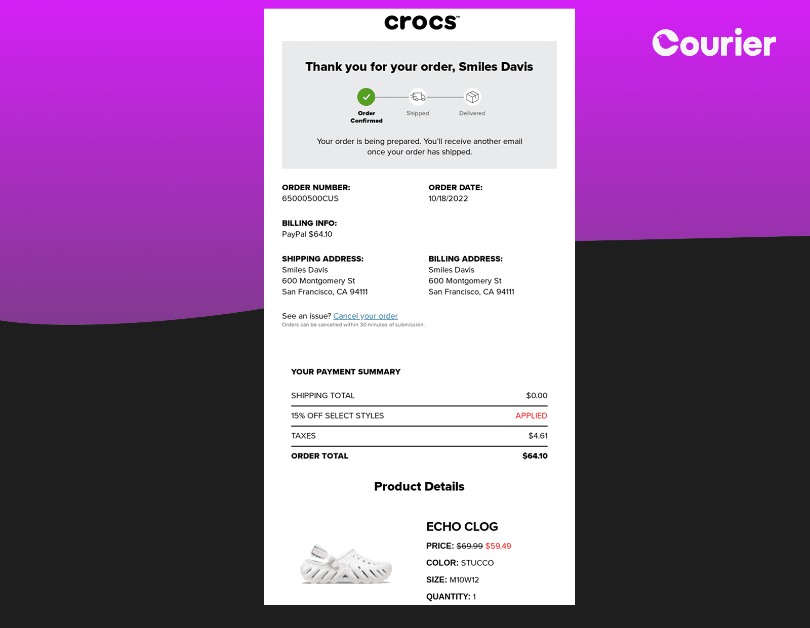 Croqs email