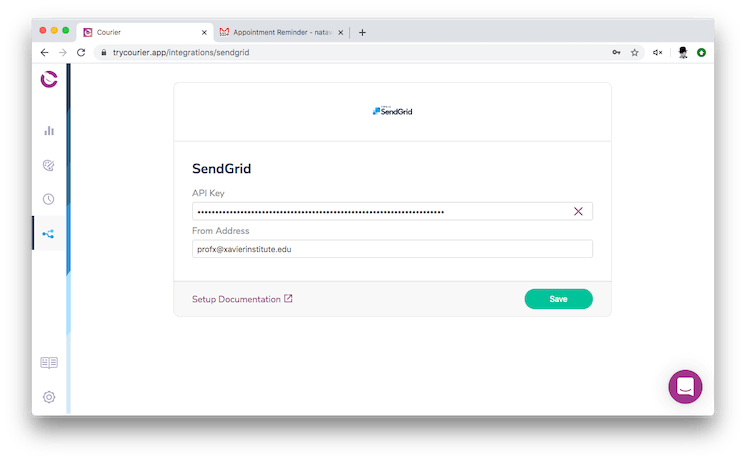 Add an email address