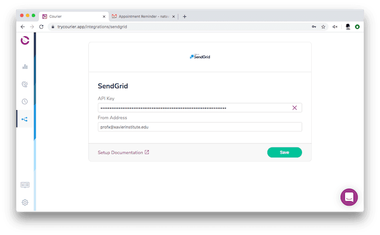 Add an email address