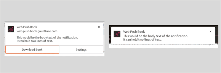 Notification differences