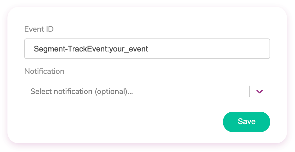 Your Segment Track Event