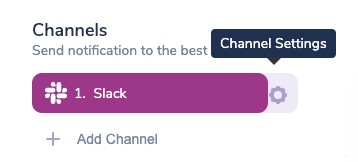 Slack Channel Settings